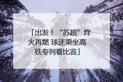 出发！“苏超”烽火再燃 球迷乘坐高铁专列看比赛